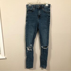 Topshop Jamie Skinny Jeans Distressed size W25 L32